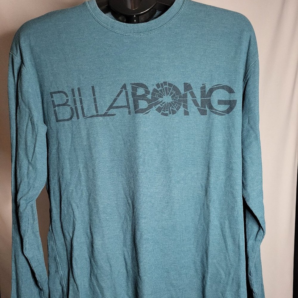 Vintage Blue Billabong Long Sleeve Shirt - Men's Large - 90's Vintage - 1010